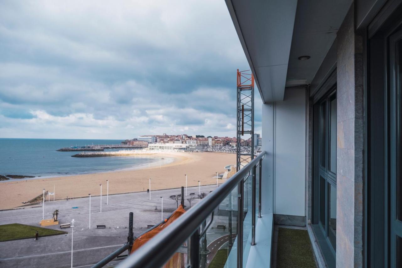 ヒホンEl Sexto De La Playa + Parking Gratisアパートメント エクステリア 写真