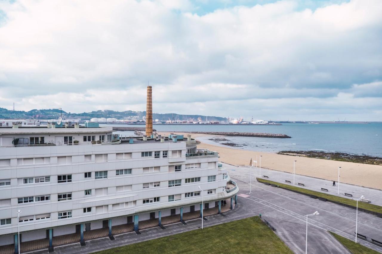 ヒホンEl Sexto De La Playa + Parking Gratisアパートメント エクステリア 写真
