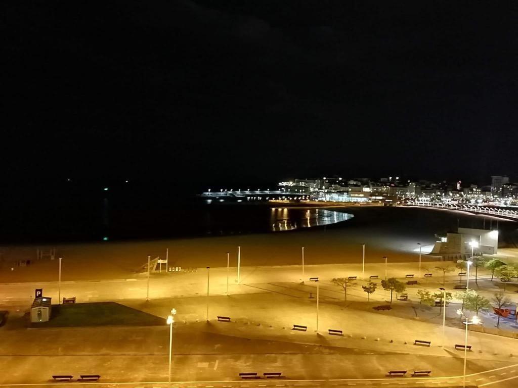ヒホンEl Sexto De La Playa + Parking Gratisアパートメント エクステリア 写真