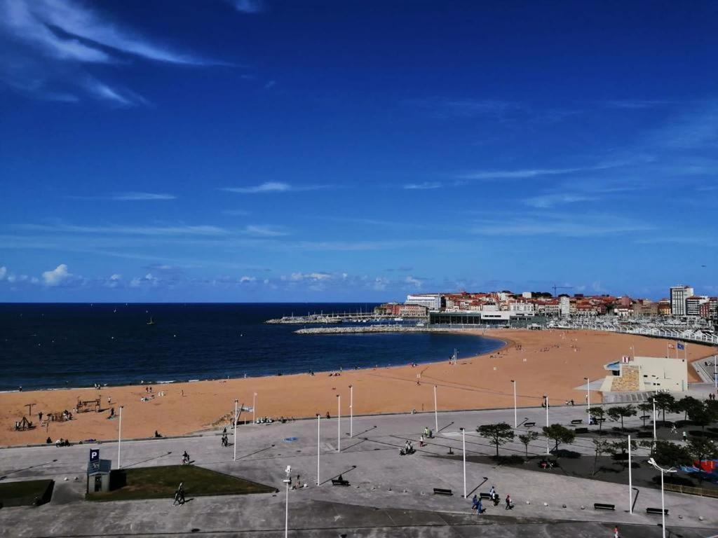 ヒホンEl Sexto De La Playa + Parking Gratisアパートメント エクステリア 写真